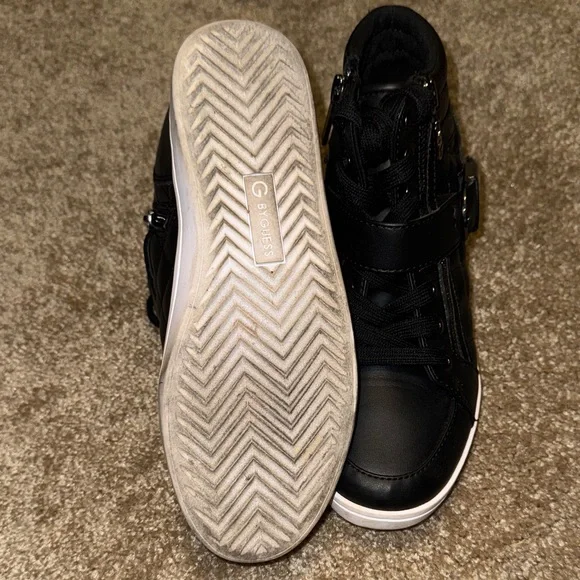 G by Guess Black and White High-Top Sneakers - Picture 7 of 8